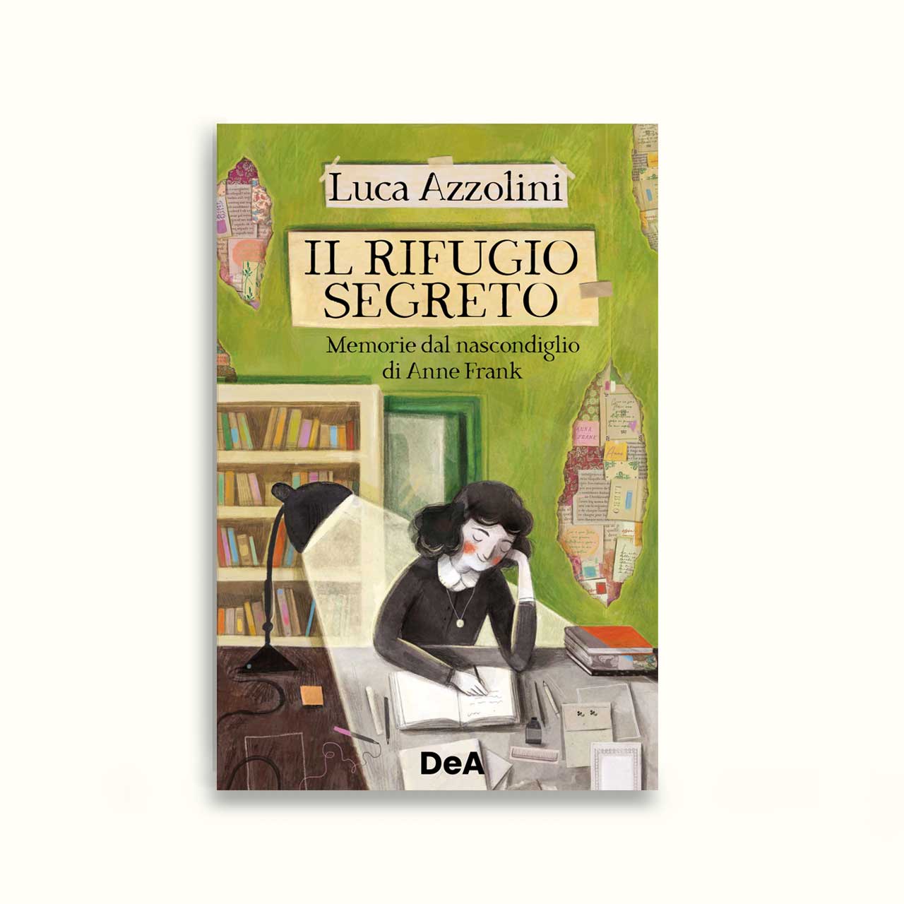 illustrazione realizzata da Ilaria Zanellato per il nuovo romanzo di Luca Azzolini "Il rifugio segreto",memorie di Anna Frank